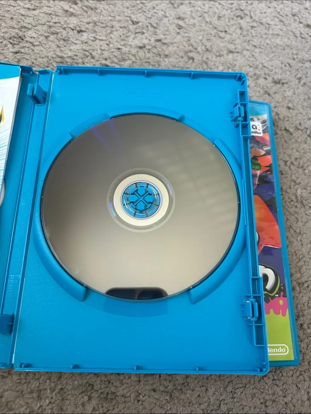 Nintendo Wii U Games — Super Smash Bros. & Splatoon (Blue Cases)